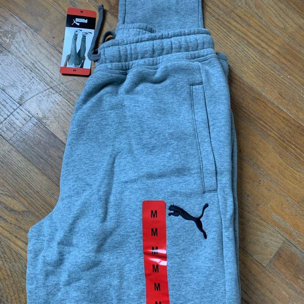 Puma heather grey sweatpants for men